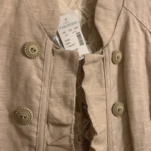 NWT beige/tan Maurices blazer - Picture 2 of 5